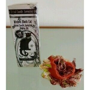 Wicked Black Cat Ritual Candle Anointing Power Oil .27 Fl. Oz. NIP